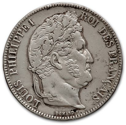 null 5 Francs head and shoulders: 6 examples. 1834D, 1838A, 1839W, 1839B, 1840B and...