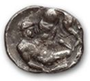 null ITALIE LUCANIE: Héraclée (380-281 av. J.-C.)
Diobole. 1,35 g.
Tête d'Athéna...
