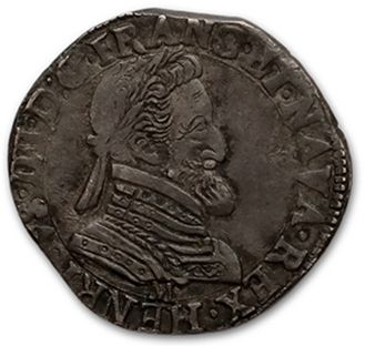 null Half franc: 4 copies. 1598 Toulouse, 1602 Toulouse, 1603 Troyes and 1606 Toulouse.
Quart...
