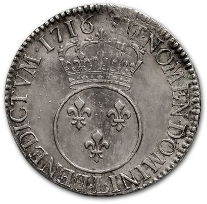 null LOUIS XV (1715-1774)
Virtugadin shield. 1716. Bayonne. Ref.
D. 1651A. TTB to...
