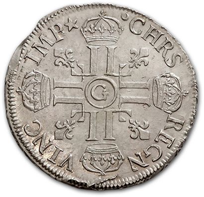 null Shield with eight Ls, 1st type. 1691. Ref.
D. 1514A. Superb.