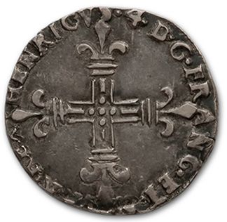 null Half franc: 4 copies. 1596 Rouen, 1600 Saint-Lô, 1602
Limoges and 1606 Limoges.
Quart...