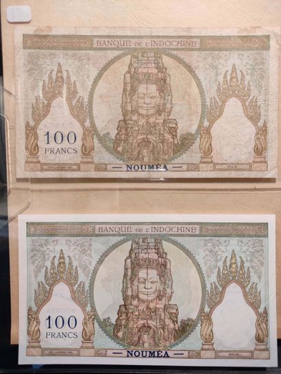 null MONACO/Nlle CALÉDONIE/Nlles HÉBRIDES Set of 11 banknotes, including 1000 F Nouméa...
