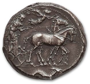 null SICILE, Syracuse: règne de Hiéron Ier (478-466 av. J.-C.)
Tétradrachme. 16,31...