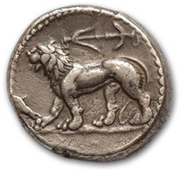 null SELEUCID KINGDOM: Seleucus I (323-281 BC)
Tetradrachma. 15.90 g.
Baal enthroned...