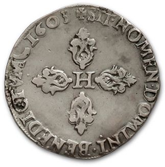 null Half franc: 4 copies. 1598 Toulouse, 1602 Toulouse, 1603 Troyes and 1606 Toulouse.
Quart...