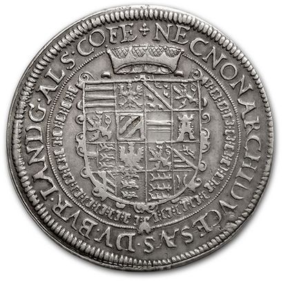 null ALSACE, Ensisheim: Rodolphe II (1602-1612)
Thaler. 1609.
B. 1381. Presque s...