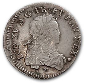 null 32 Royal coins from Charles VII to Louis XV: white, franc, half franc, double...