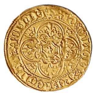 null CHARLES VII (1422-1461) Golden shield, 1st type. 3,46 g. 
 D. 453C. TTB to ...