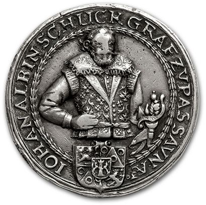 null AUTRICHE - HONGRIE BOHÈME, Comté de Schlick: Jean Albin (1579-1640) Double thaler....