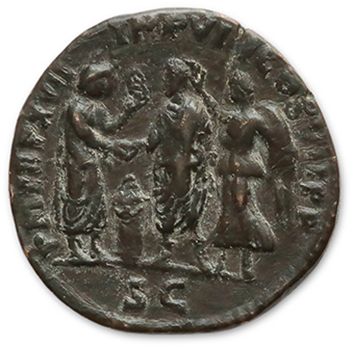 null COMMODE (177-192)
Sesterce. Rome (192).
Son buste lauré et drapé à droite.
R/...