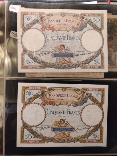 null Ensemble de 8 billets de 50 F, dont 2 billets 50 F, 1929 et 1932 (F. 15 et 16)...