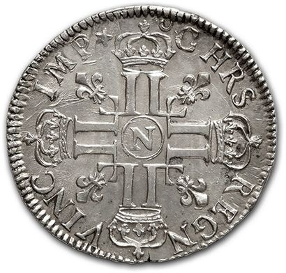 null Shield with eight Ls, 1st type. 1690. Montpellier. Ref.
D. 1514. TTB to sup...