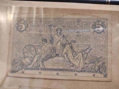 null FRANCE - Banque de France
Billet de 5 F noir du 16.05.1873, Fay. 1 TB à TTB...