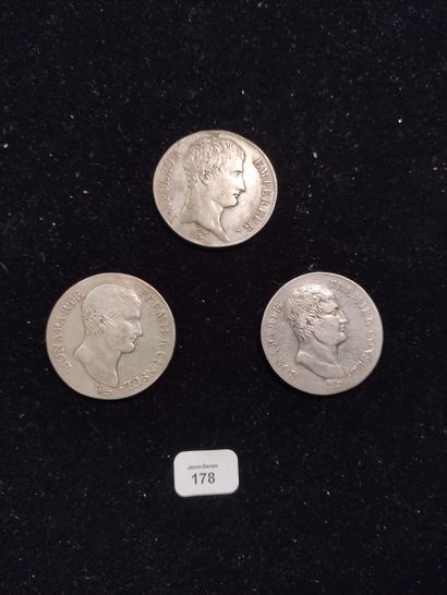 null CONSULAT (1799-1804): 5 francs: 2 exemplaires. An XI A et An 12 A.
PREMIER EMPIRE...