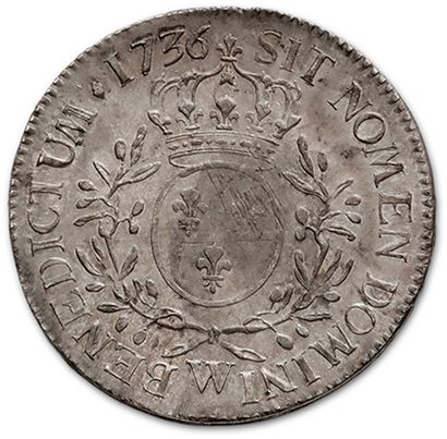 null Shield with olive branches. 1736. Lille.
D. 1675. TTB to superb