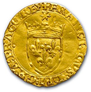 null FRANÇOIS Ier (1515-1547) Écu d'or au soleil, 5e type. Paris. 3,24 g.
D. 775....