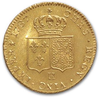 null Double louis d'or au buste nu. 1787. La Rochelle.
D. 1706. Brilliantly struck....