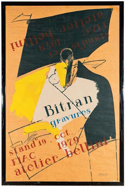 Albert Bitran (1929-2018) 
Sans titre
Lithographie en couleurs. Signé en bas à droite...