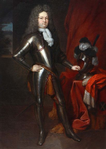 Constantijn NETSCHER(La Haye 1668 - 1723) Portrait de Charles du Han de Martigny...