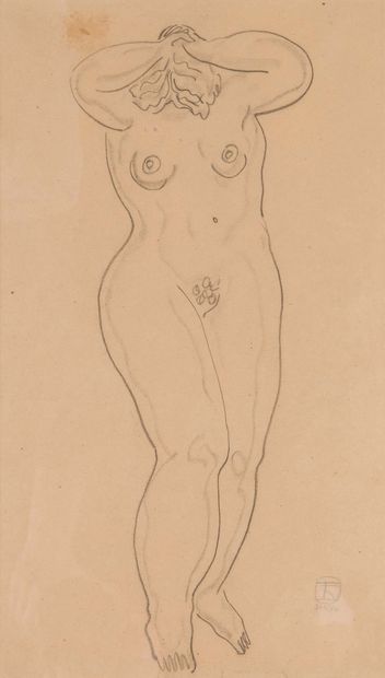 SANYU (1901-1966) 
Sans titre
Crayon sur papier. Signé en bas à droite (49.5 x 29.5... Gazette Drouot