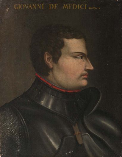 Ecole FLORENTINE du XVIIIème siècle 
Portrait de Giovanni de Medici dit Giovanni...