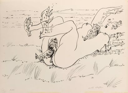 null André MASSON (1896 - 1987)

Scène érotique

Lithographie, signée en bas à droite...