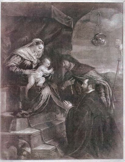 Jacopo da PONTE, dit Jacopo BASSANO (Bassano del Grappa vers 1510 - 1592) Vierge...