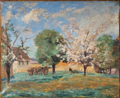 Edmond SIGRIST (1882-1947) Scène champêtre
Huile sur toile. Signé en bas à droite...