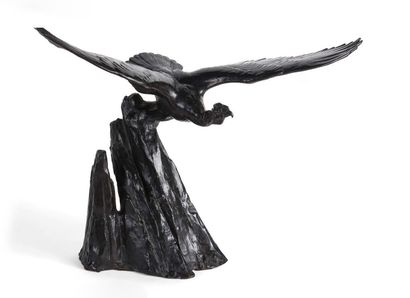 MAXIMILIEN LOUIS FIOT (1886-1953) The Flight of the Condor
Lost wax bronze sculpture,...