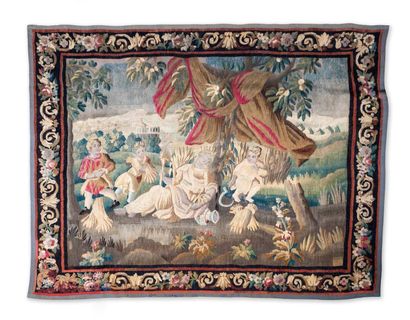 Aubusson, XVIIIème siècle. Allegory of the harvests
Tapestry in polychrome wool,...