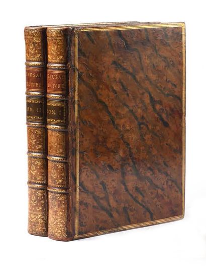 LE TASSE. Jérusalem délivrée. Paris, Musier fils, 1774. 2 volumes in-4, veau veiné...
