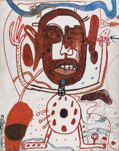 Michel MACRÉAU (1935-1995) Sans titre, 1965 Huile sur toile, signée en bas à gauche....