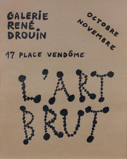 L'Art Brut Rare affiche de l'exposition à...