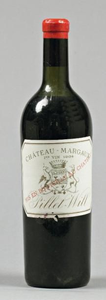 null 1 Bouteille Château MARGAUX 1904 1° Grand cru Margaux (haute épaule)