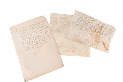 HENRI III (1551-1589). Lettre signée au comte du Lude «cappitaine de cinquante lances...