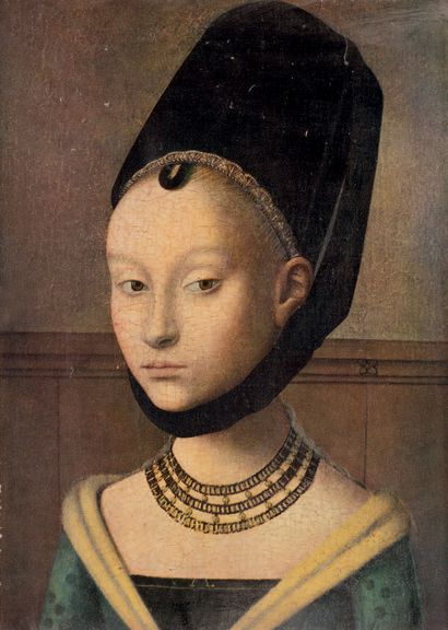 D'après Petrus CHRISTUS (c. 1410-c. 1475) 
Portrait de femme au collier



Reproduction...