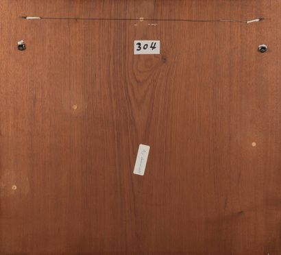 MAN RAY (1890-1976) Boardwalk, 1917-1973 Panneau de bois, bouton de porte, corde,...