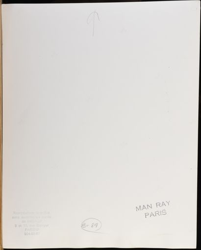 MAN RAY (1890-1976) Transatlantique, 1920 Épreuve gélatino-argentique, vers 1960,...