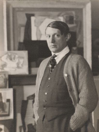 MAN RAY (1890-1976) Pablo Picasso, 1922 Épreuve gélatino-argentique originale, titrée...