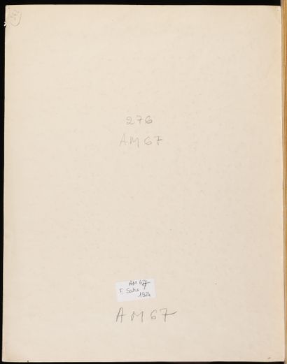 MAN RAY (1890-1976) Erik Satie, 1925 Épreuve gélatino-argentique originale montée...