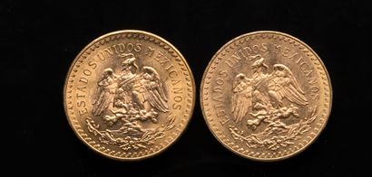 null 
[SOLD ON PHOTO AND DESIGNATION] Two coins of 50 Mexican Pesos 1821 and 1947



weight...