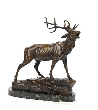 null Clovis-Edmond MASSON (1838-1913)

The stag's bellow

Sculpture in chased bronze...