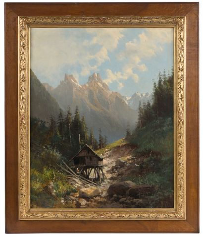 null Alfred GODCHAUX (1839-1907) The Mazot

Oil on canvas

Signed and dated 1888...