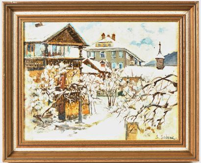 null Serge SEDRAC (1878-1974)

Village sous la neige

Huile sur toile double-face...