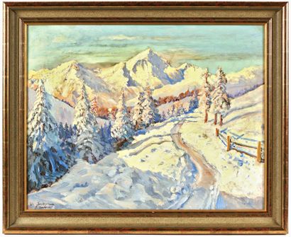 null Serge SEDRAC (1878-1974)

Soleil couchant sur la neige à Saint-Maurice

Huile...