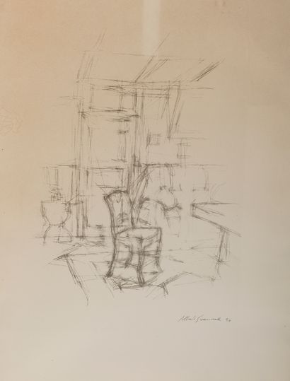 Alberto GIACOMETTI Composition

Gravure. Signé et daté dans la planche 

(Traces...