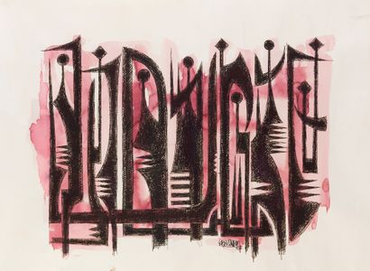 null Ahmed Naqvi SYED SADEQUAIN (1930-1987)

Composition abstraite

Feutre et aquarelle...