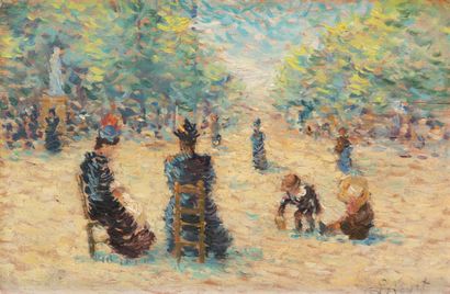 null Louis HAYET (1864-1940)

In the Luxembourg garden

Oil on panel

Signed lower...
