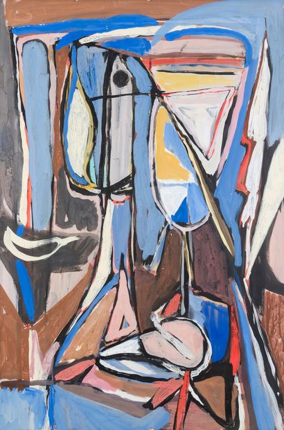 null Bram VAN VELDE (1895-1981)

Sans titre, 1954 - Le portrait d’Andrée

Gouache...